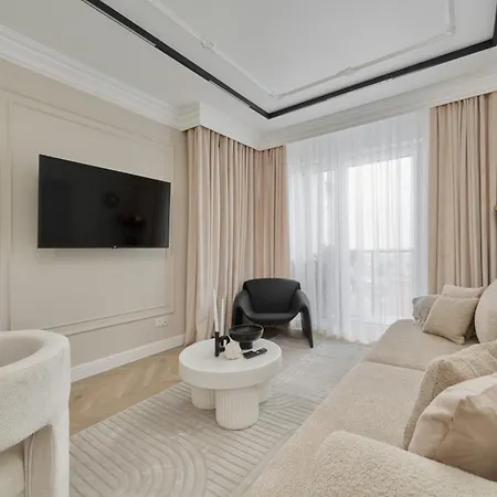 Luxurious 13Th Floor Beige Apartment In Wroclaw With Furnished Balcony By Renters Prestige Exterior photo