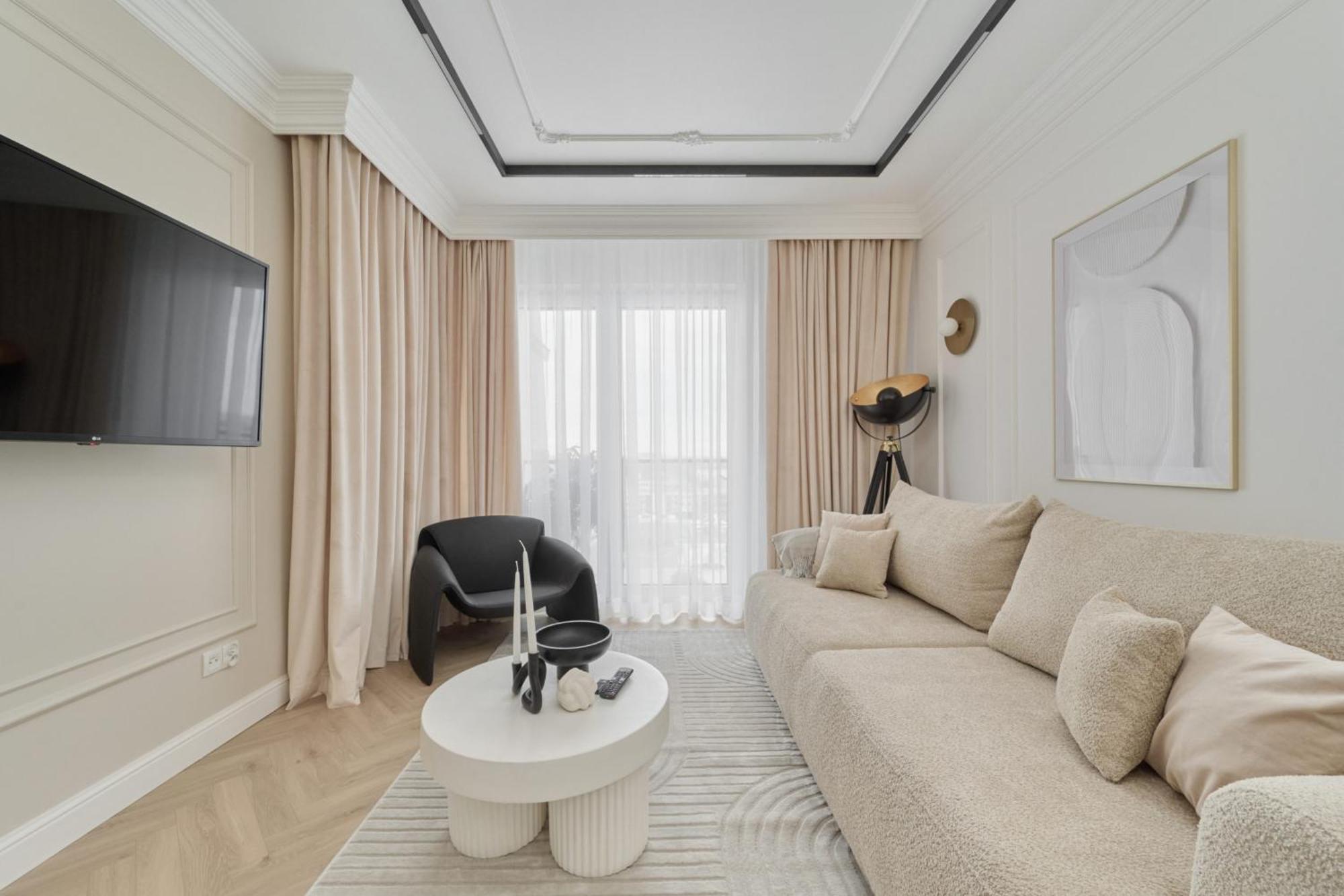 Apartment Luxurious 13th Floor Beige In With Furnished Balcony By Renters Prestige *